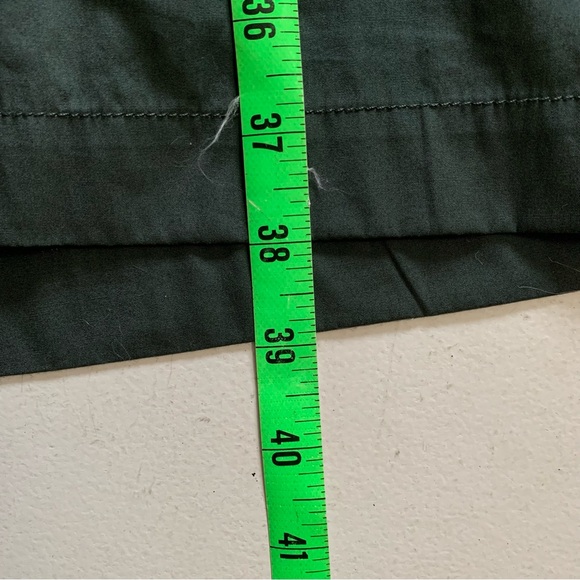 Madewell Tucked Mini Shirtdress in Summit Green Size 12 NWT Long Sleeve Cotton - Picture 17 of 17